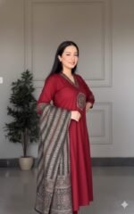 Maroon Gown - Image 4